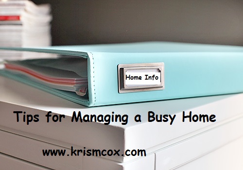 Tips for Managing a Busy Home